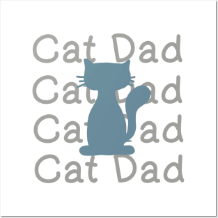 Cat dad Posters and Art